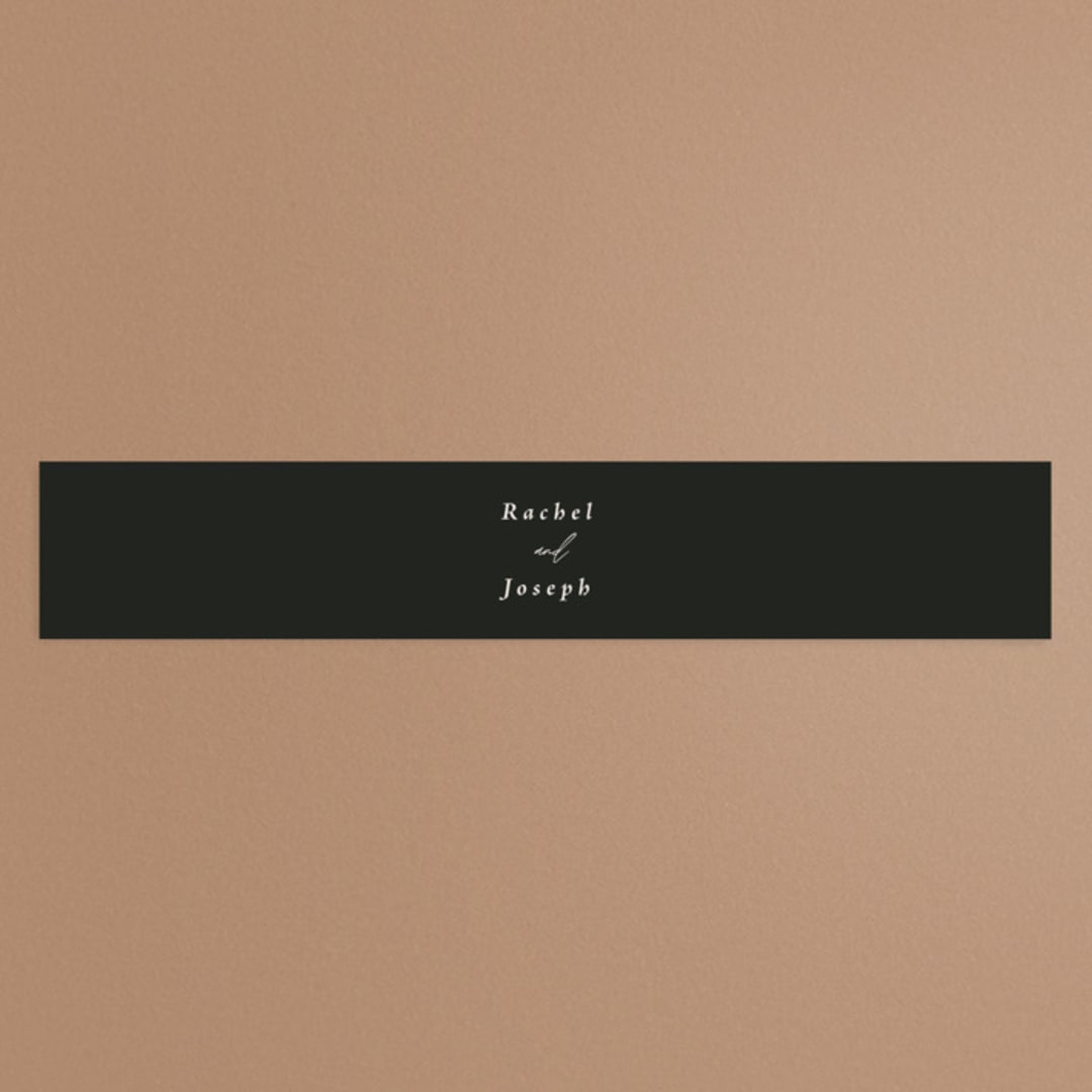 "Finally" - Belly Bands in Ivory by Up Up Creative - Assembled with Invitation