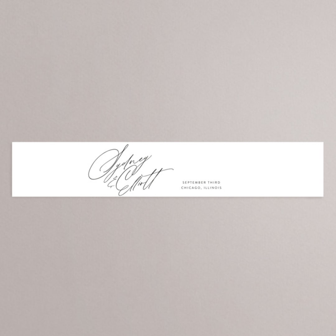"By Your Side" - Belly Bands in Crest by Design Lotus - Assembled with Invitation