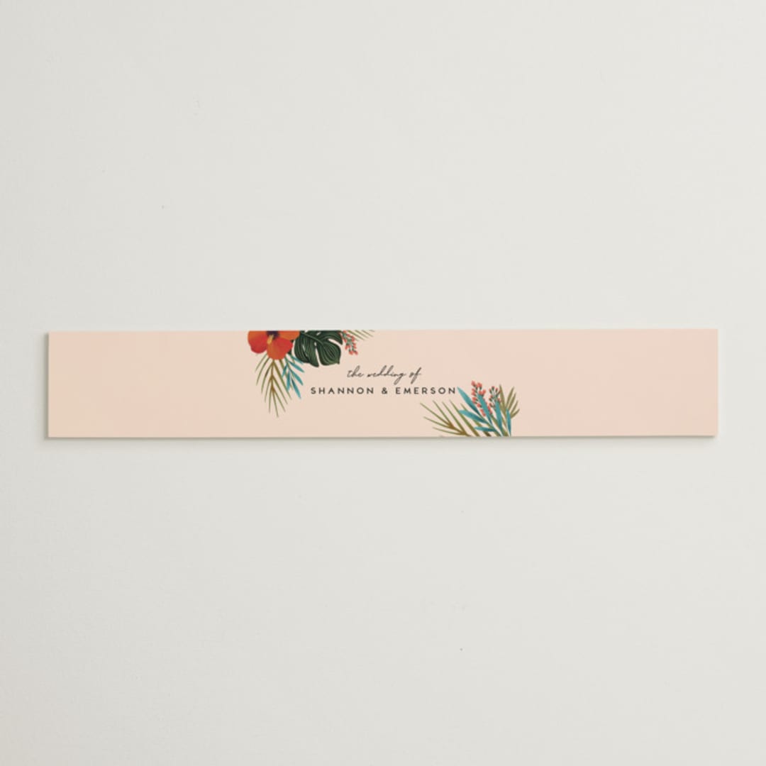 "Tropical Oasis" - Belly Bands in Coral by Joanna Griffin - Assembled with Invitation