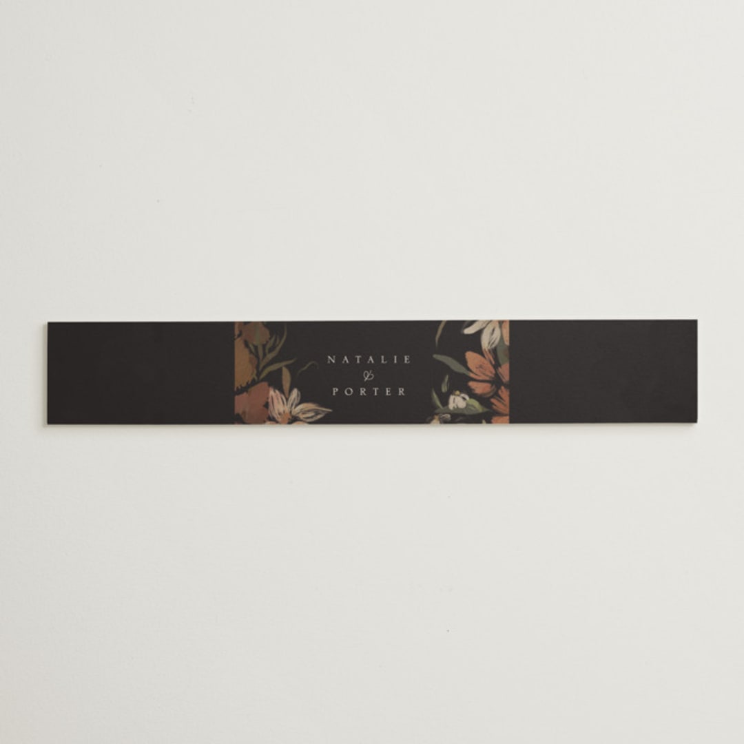"Fall Garden Bouquet" - Belly Bands in Rust by Grace Kreinbrink - Assembled with Invitation