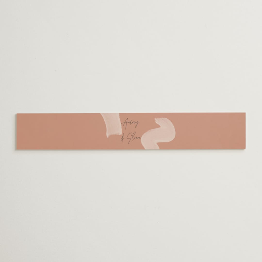 "Script" - Belly Bands in Mauve by Nazia Hyder - Assembled with Invitation