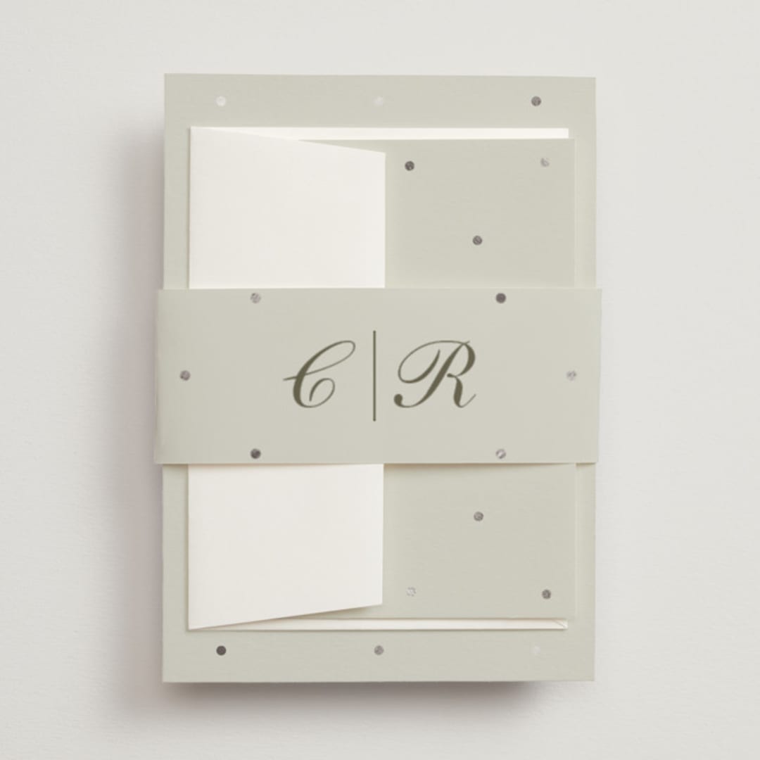 "Pearls" - Belly Bands in Fog by Baumbirdy - Front