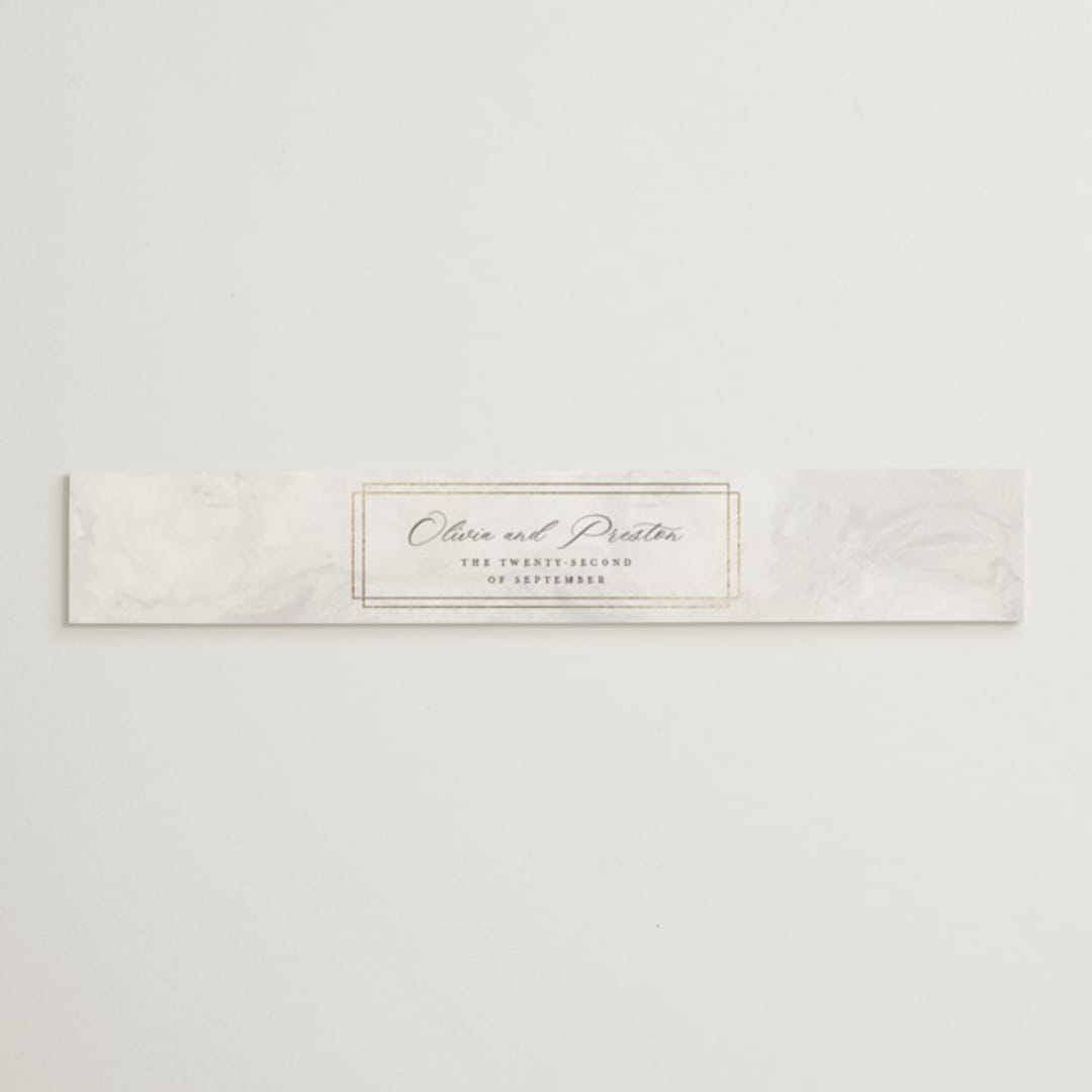 "Regent" - Belly Bands in Opal by Robert and Stella - Assembled with Invitation