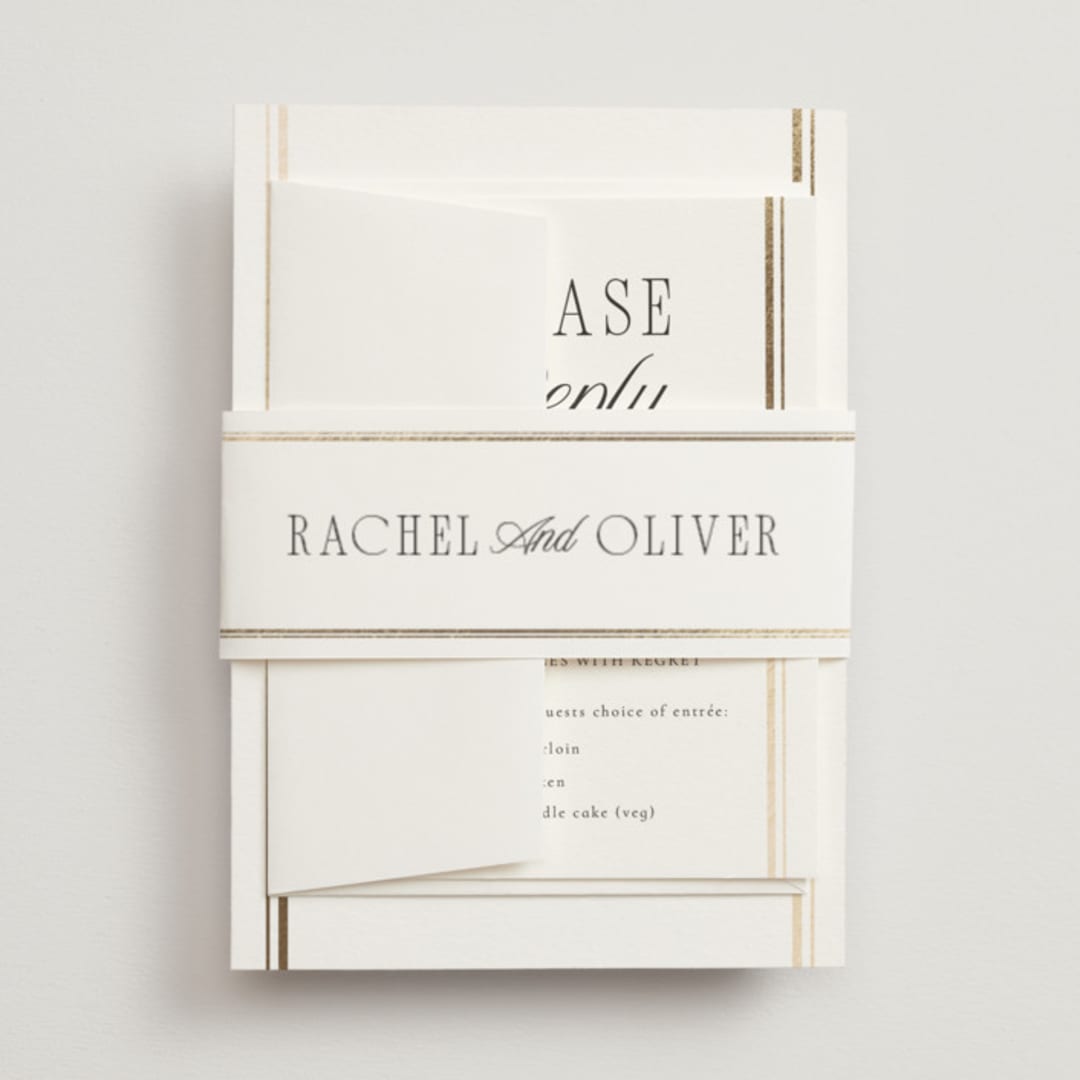 "Side Stripe" - Belly Bands in Pearl by Nicole Walsh - Front