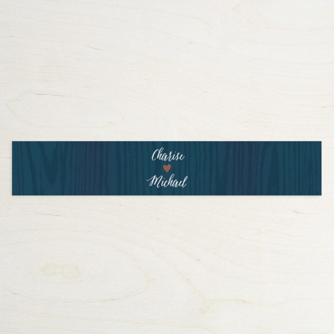 "Strands Of Lights" - Belly Bands in Navy by Hooray Creative - Assembled with Invitation