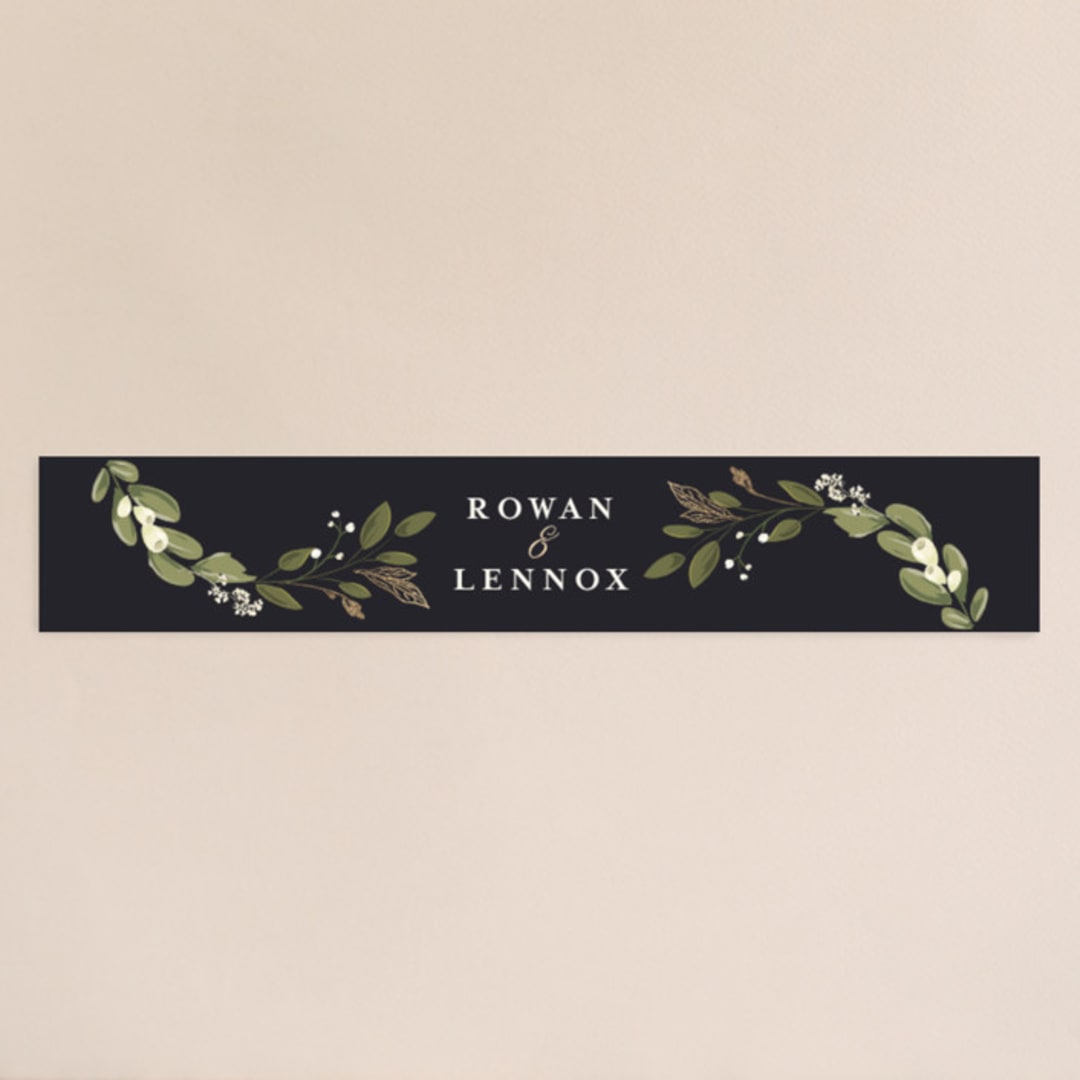 "Greenery Crown" - Belly Bands in Midnight by Susan Moyal - Assembled with Invitation