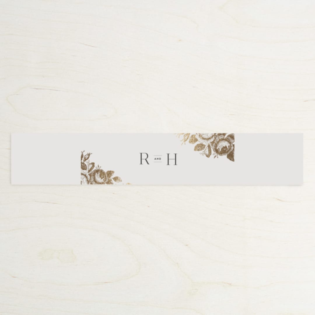 "Beloved" - Belly Bands in Mist by Design Lotus - Assembled with Invitation