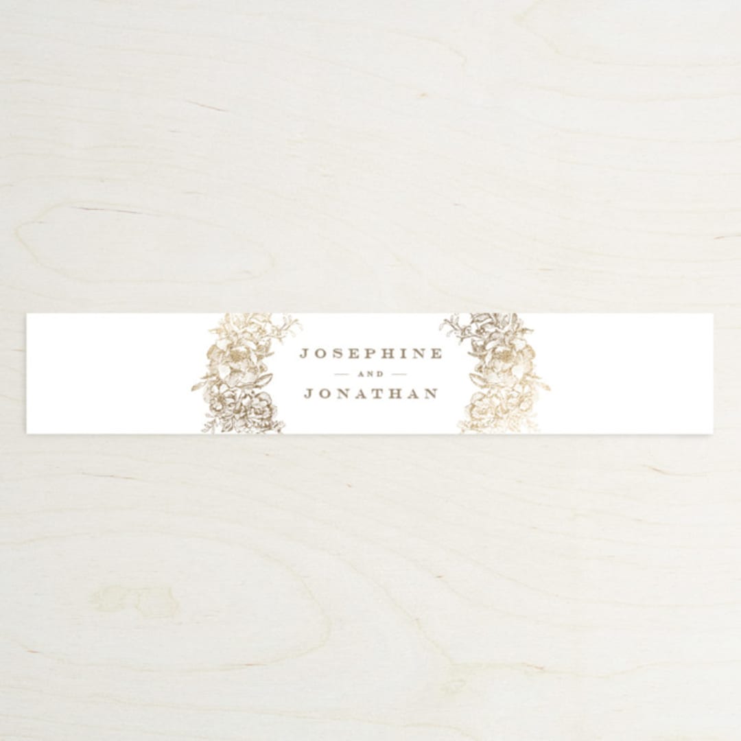 "amazing watercolor" - Belly Bands in Gold by Phrosné Barwood - Assembled with Invitation