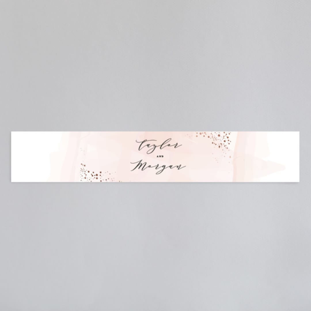 "Formal Watercolor" - Belly Bands in Bashful by Jennifer Postorino - Assembled with Invitation