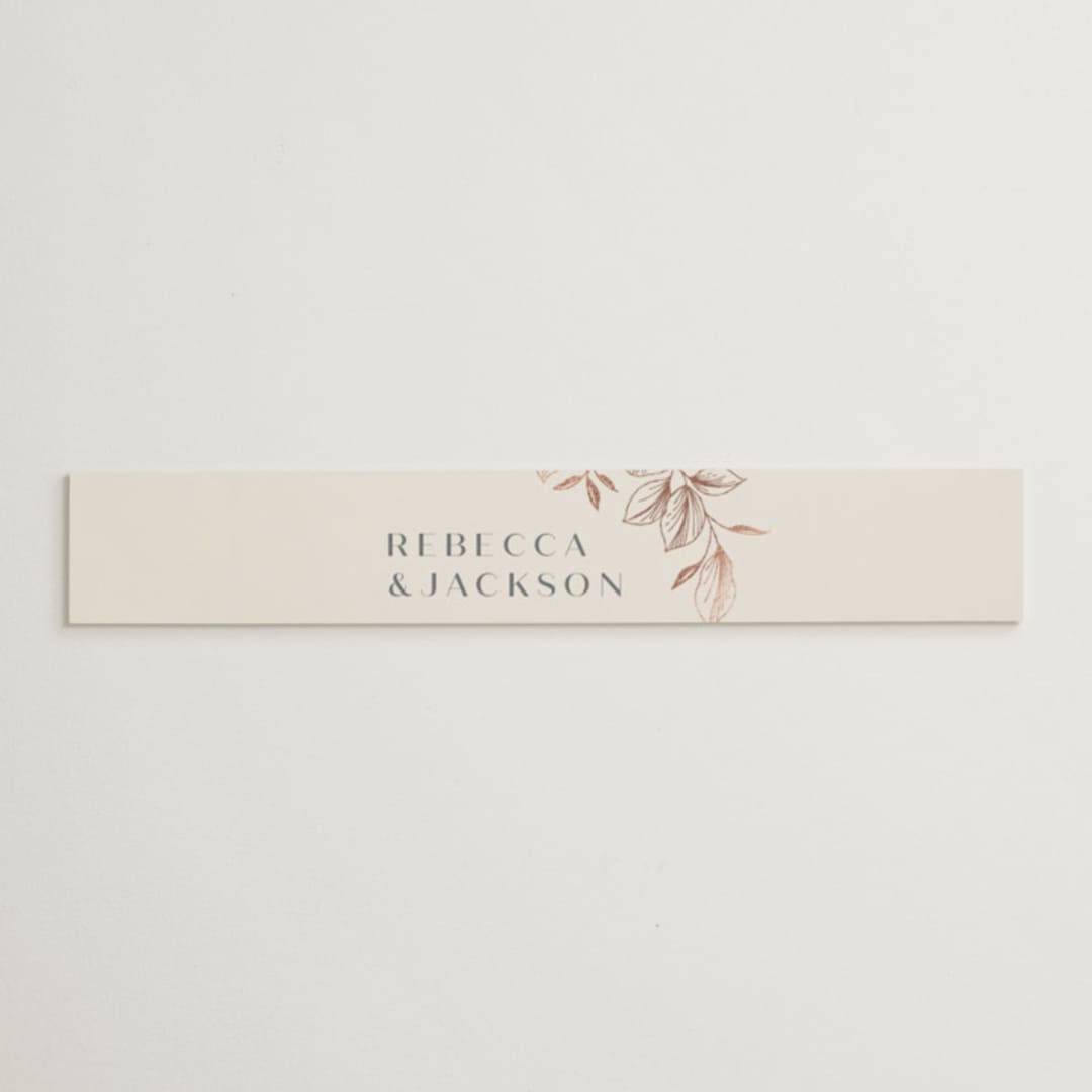 "Lovely" - Belly Bands in Creme by Stardust Design Studio - Assembled with Invitation