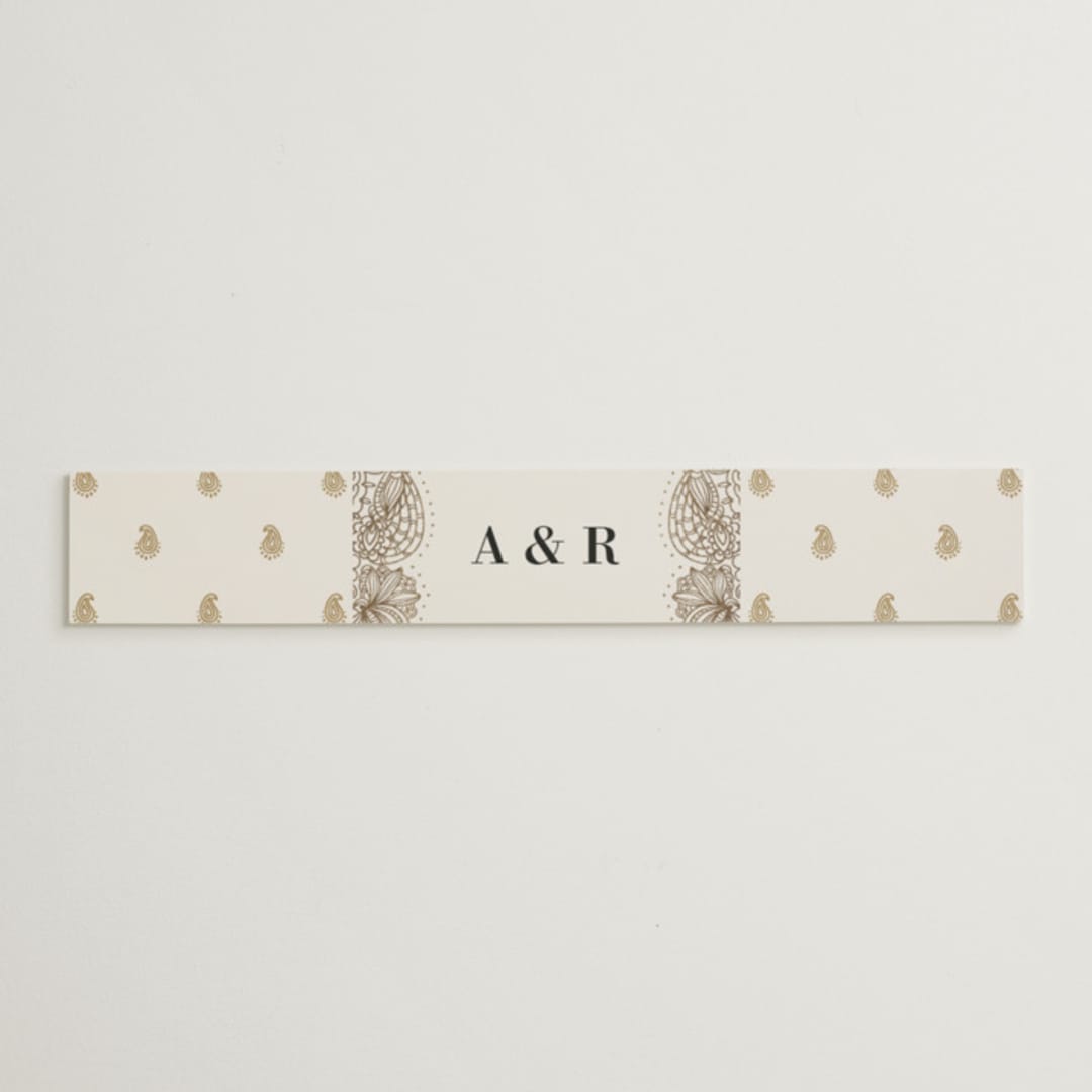 "Elegant Henna" - Belly Bands in Champagne by Oma N. Ramkhelawan - Assembled with Invitation