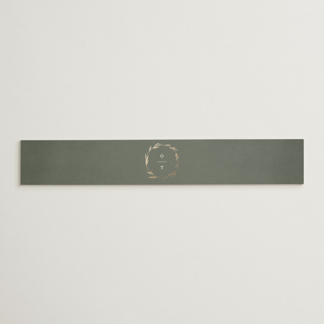 "Minimal Circle" - Belly Bands in Moss by Kelly Schmidt - Assembled with Invitation