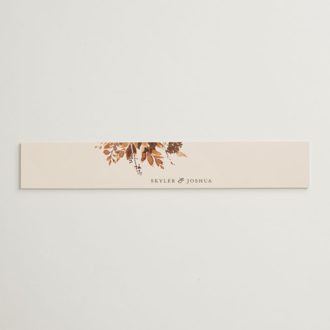 "Wedding in Aspen" - Belly Bands in Rust by Chris Griffith - Assembled with Invitation
