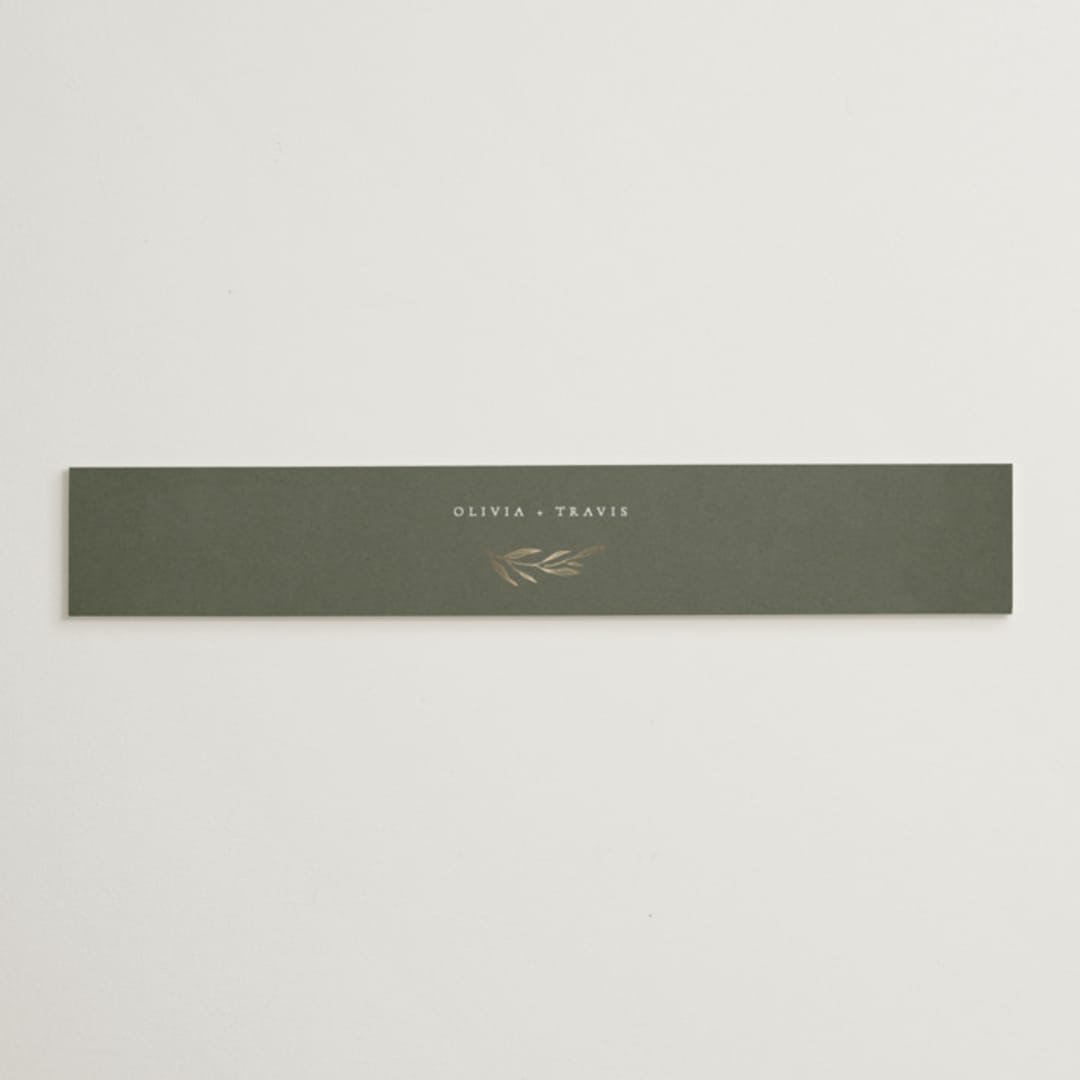 "Leaves" - Belly Bands in Moss by Kelly Schmidt - Assembled with Invitation