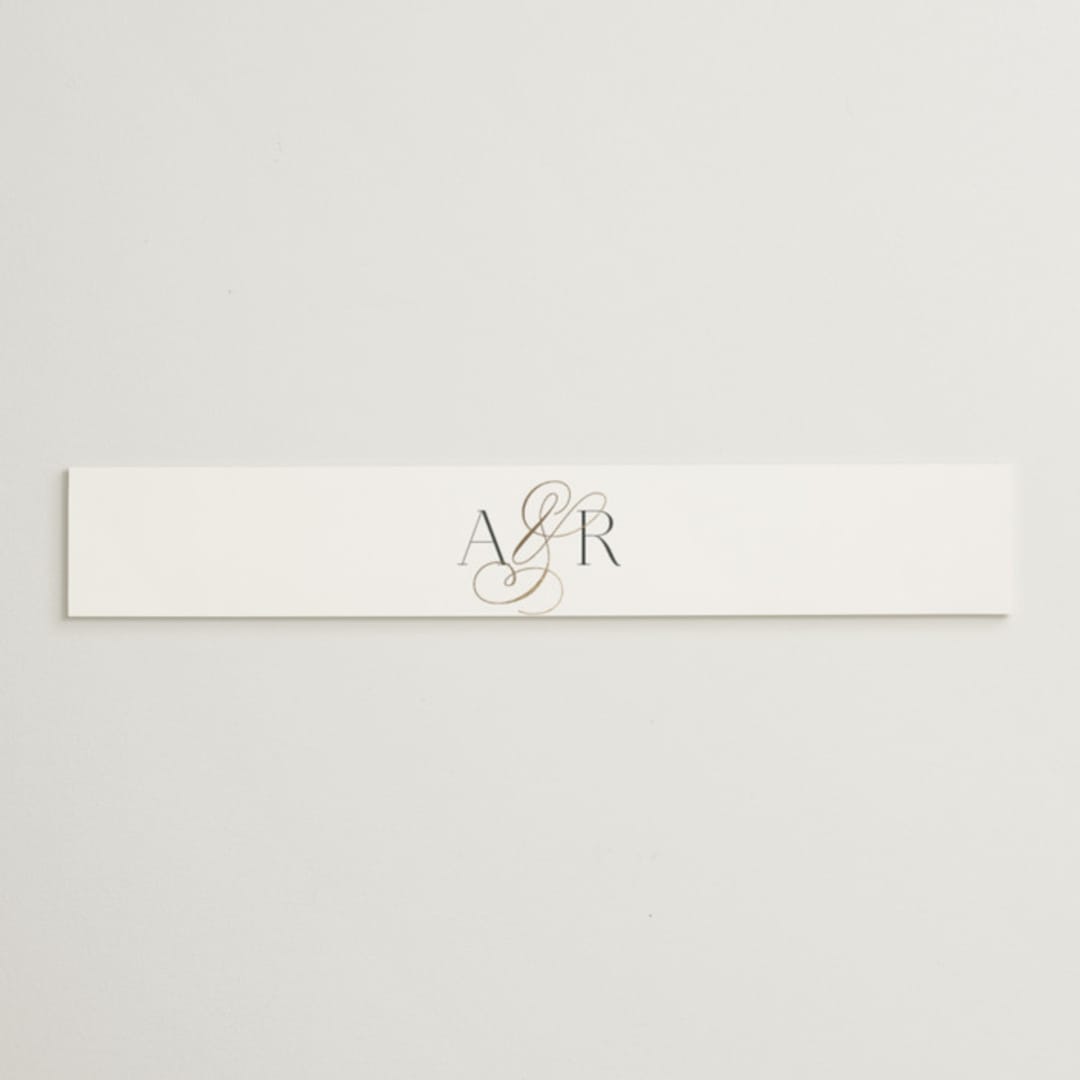 "Initialed" - Belly Bands in Chantilly by Jessica Williams - Assembled with Invitation