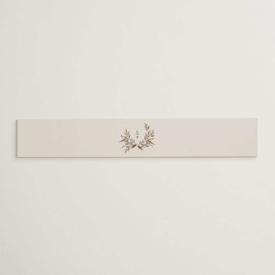 "Natural Monogram" - Belly Bands in Porcelain by Jennifer Postorino - Assembled with Invitation