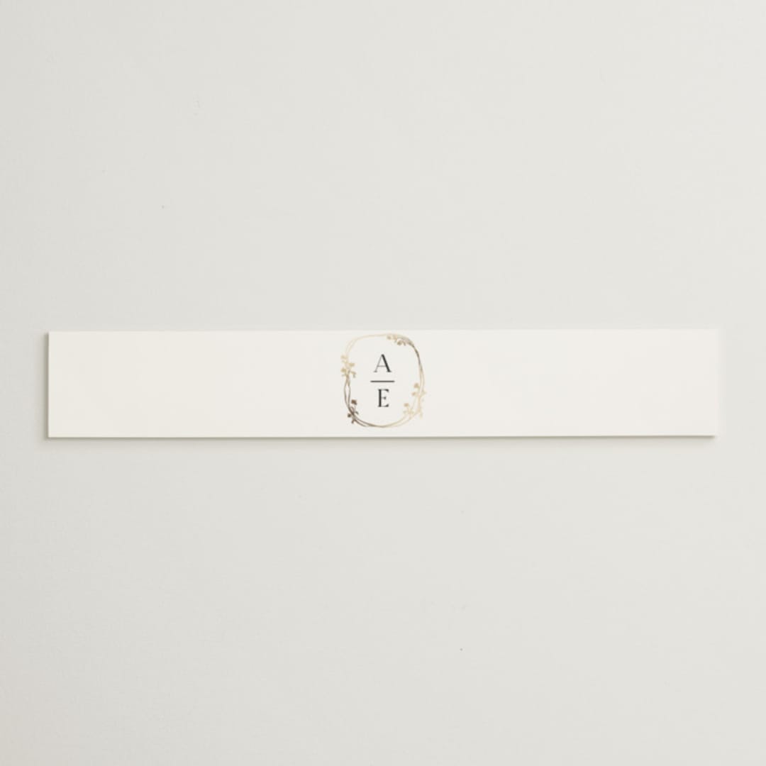 "Floral Enlace" - Belly Bands in Blanc by Pati Cascino - Assembled with Invitation