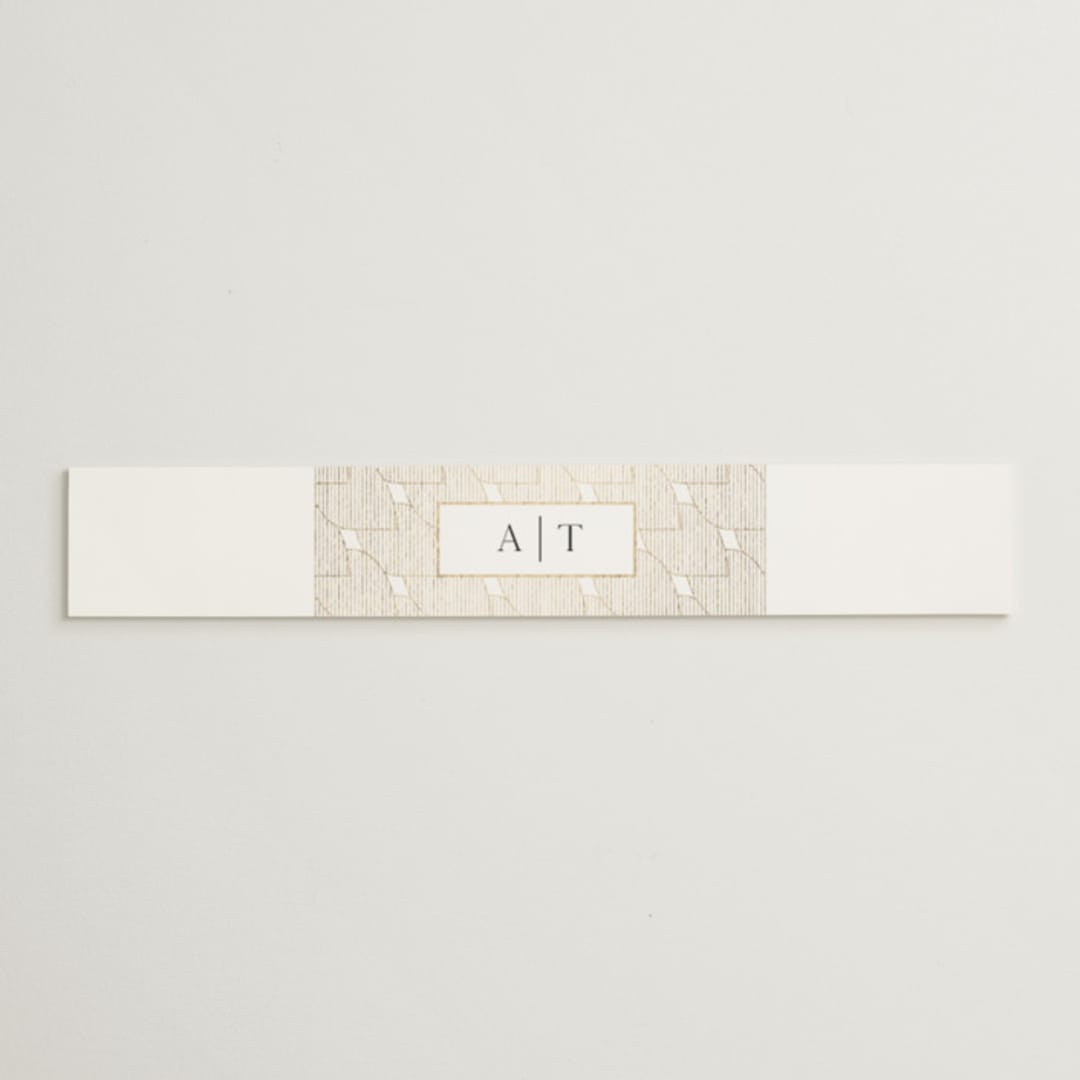 "The Wedding" - Belly Bands in Marshmallow by Kaydi Bishop - Assembled with Invitation