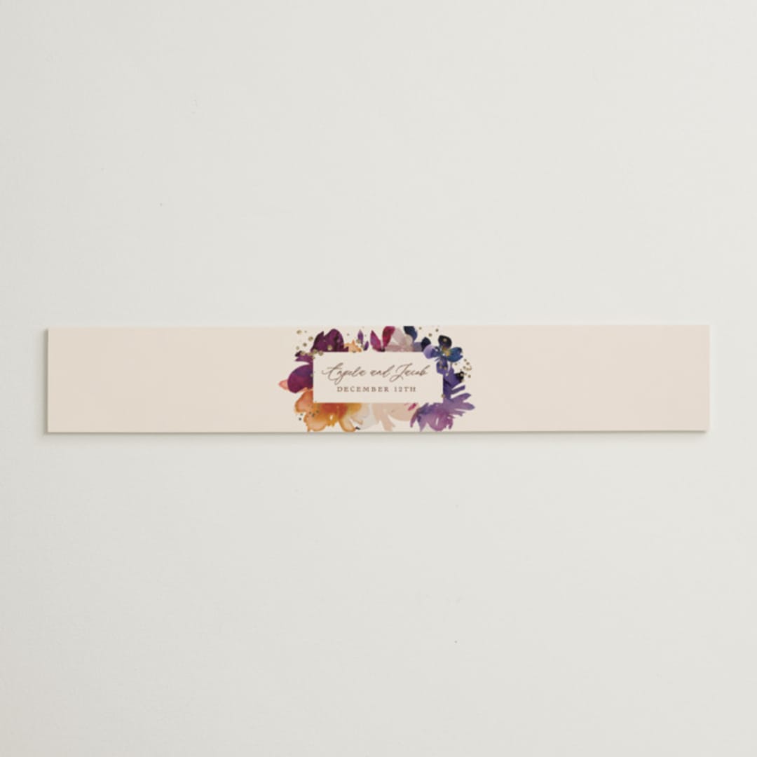 "Bouquet" - Belly Bands in Cream by Lori Wemple - Assembled with Invitation