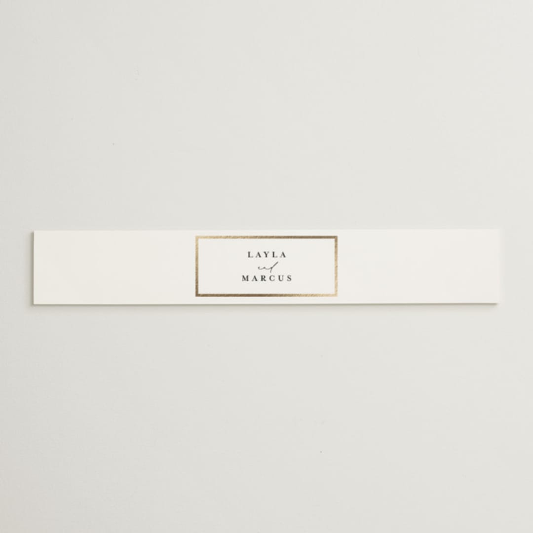 "Classic Love" - Belly Bands in Vanilla by Susan Moyal - Assembled with Invitation