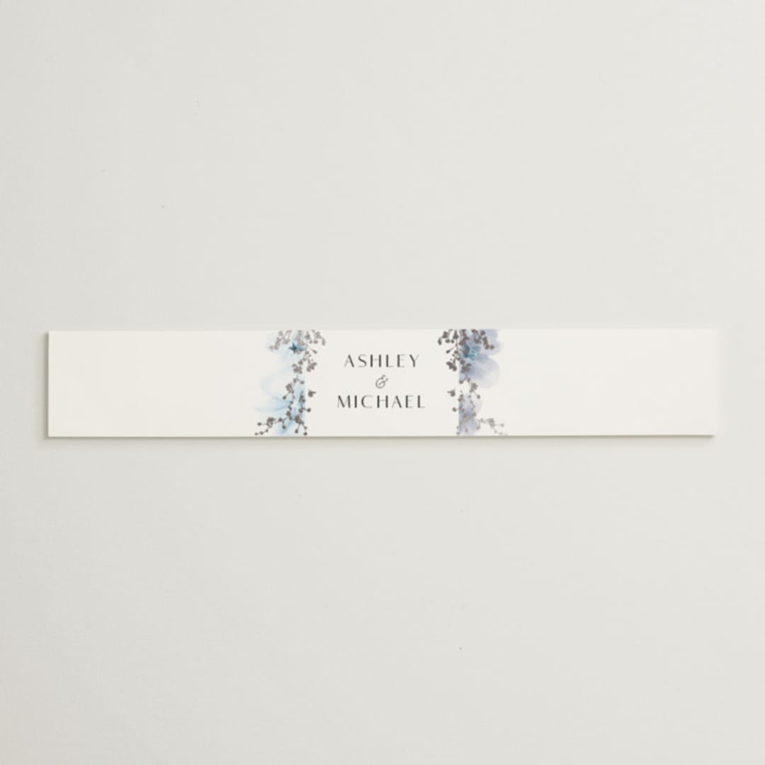 "Layered florals" - Belly Bands in Serenity by Susan Moyal - Assembled with Invitation