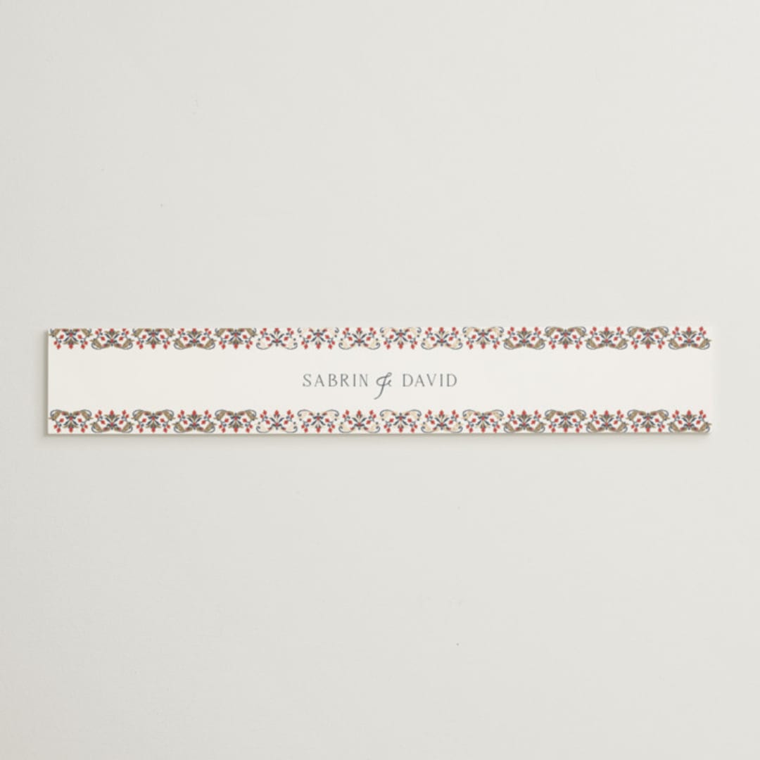 "Islamic Arch" - Belly Bands in Scarlet by Sabrin Deirani - Assembled with Invitation