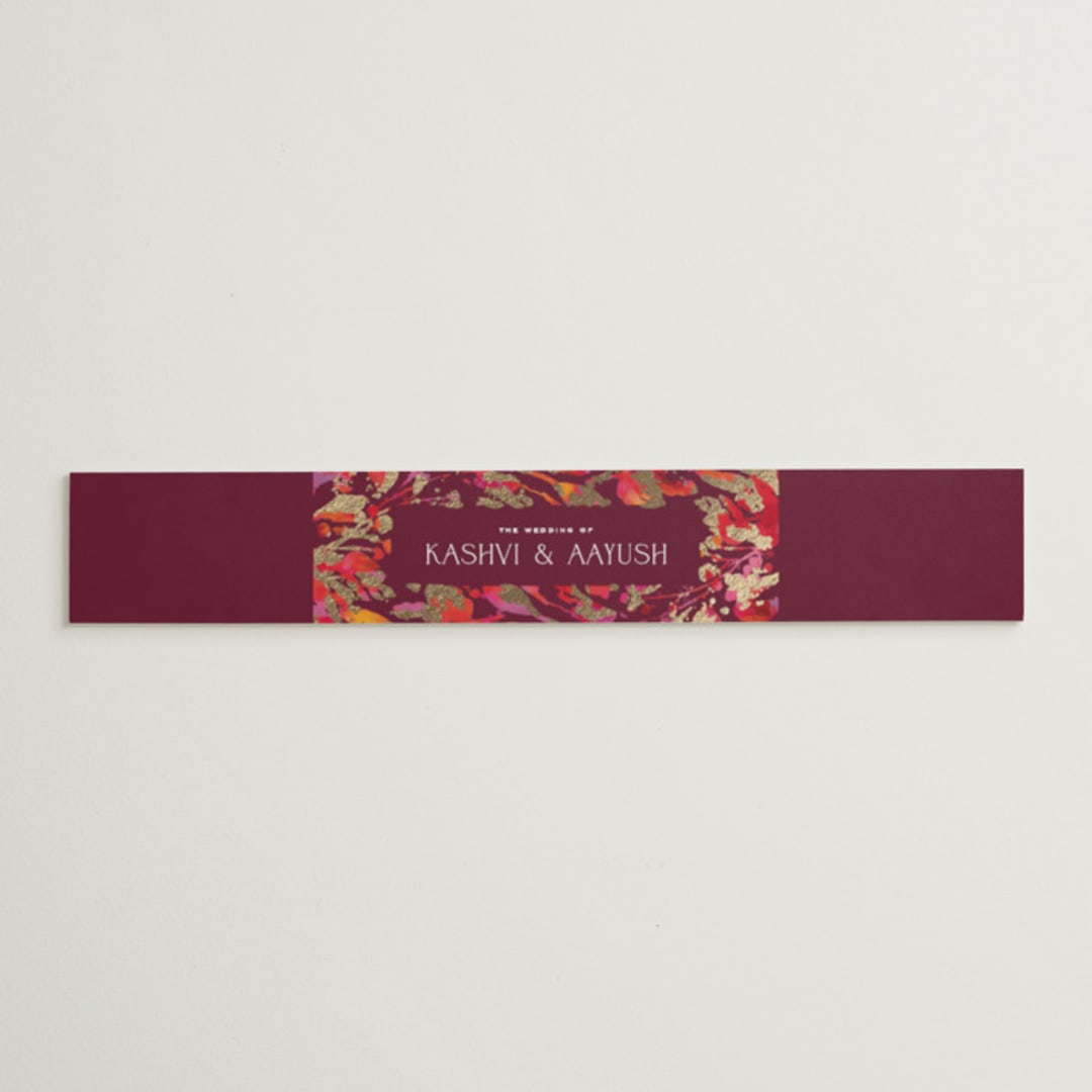 "Bright abstract" - Belly Bands in Sangria by Jessica Corliss - Assembled with Invitation