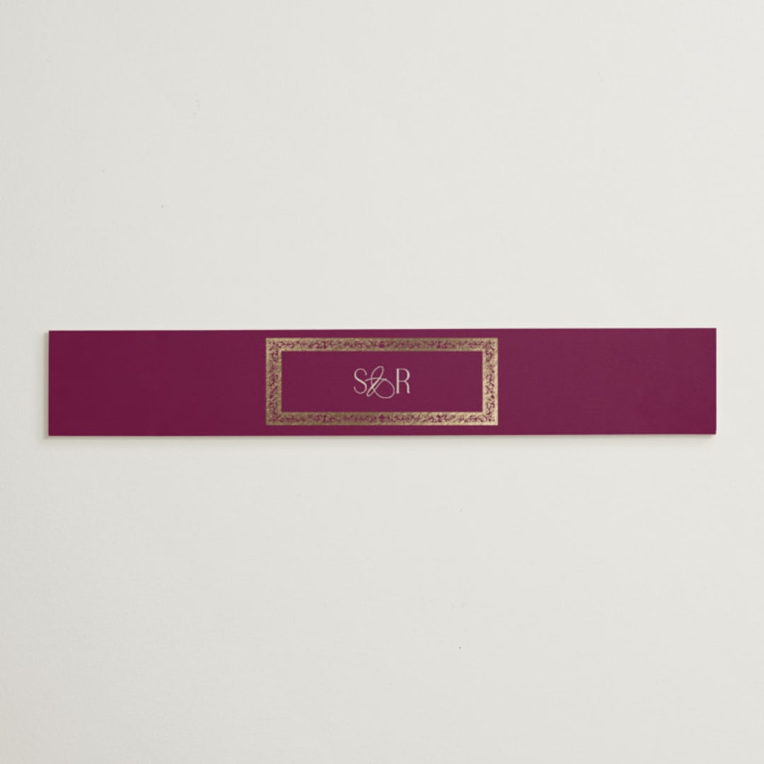 "Amber Palace" - Belly Bands in Garnet by Chris Griffith - Assembled with Invitation