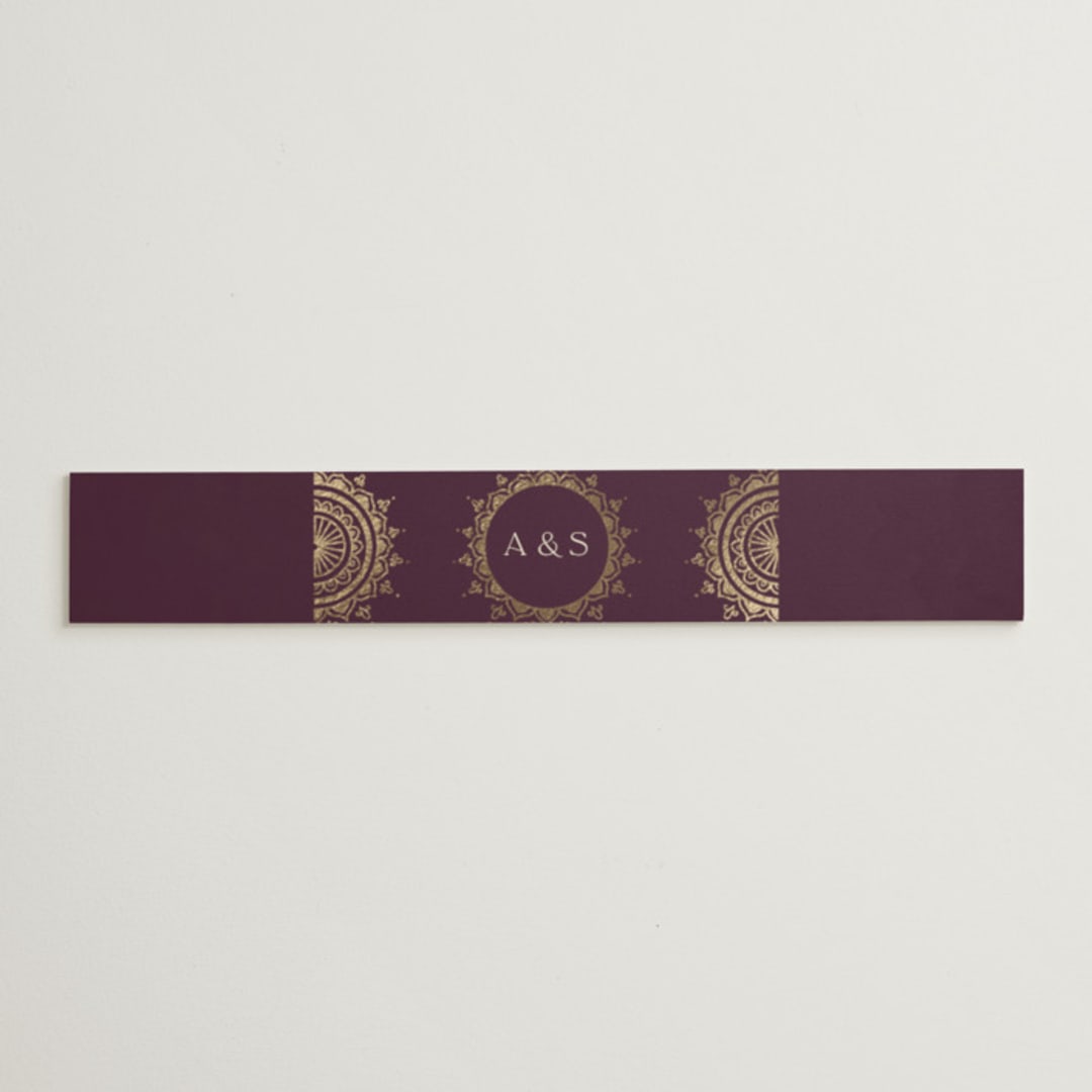 "Arunima" - Belly Bands in Plum by Randi Cirelli - Assembled with Invitation