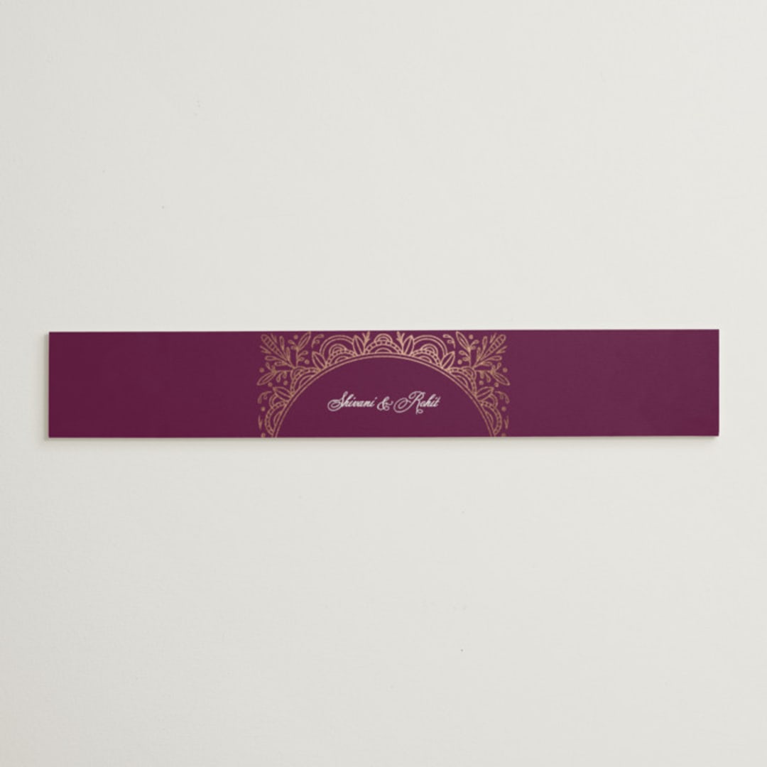 "Zardozi" - Belly Bands in Amethyst by Mansi Verma - Assembled with Invitation