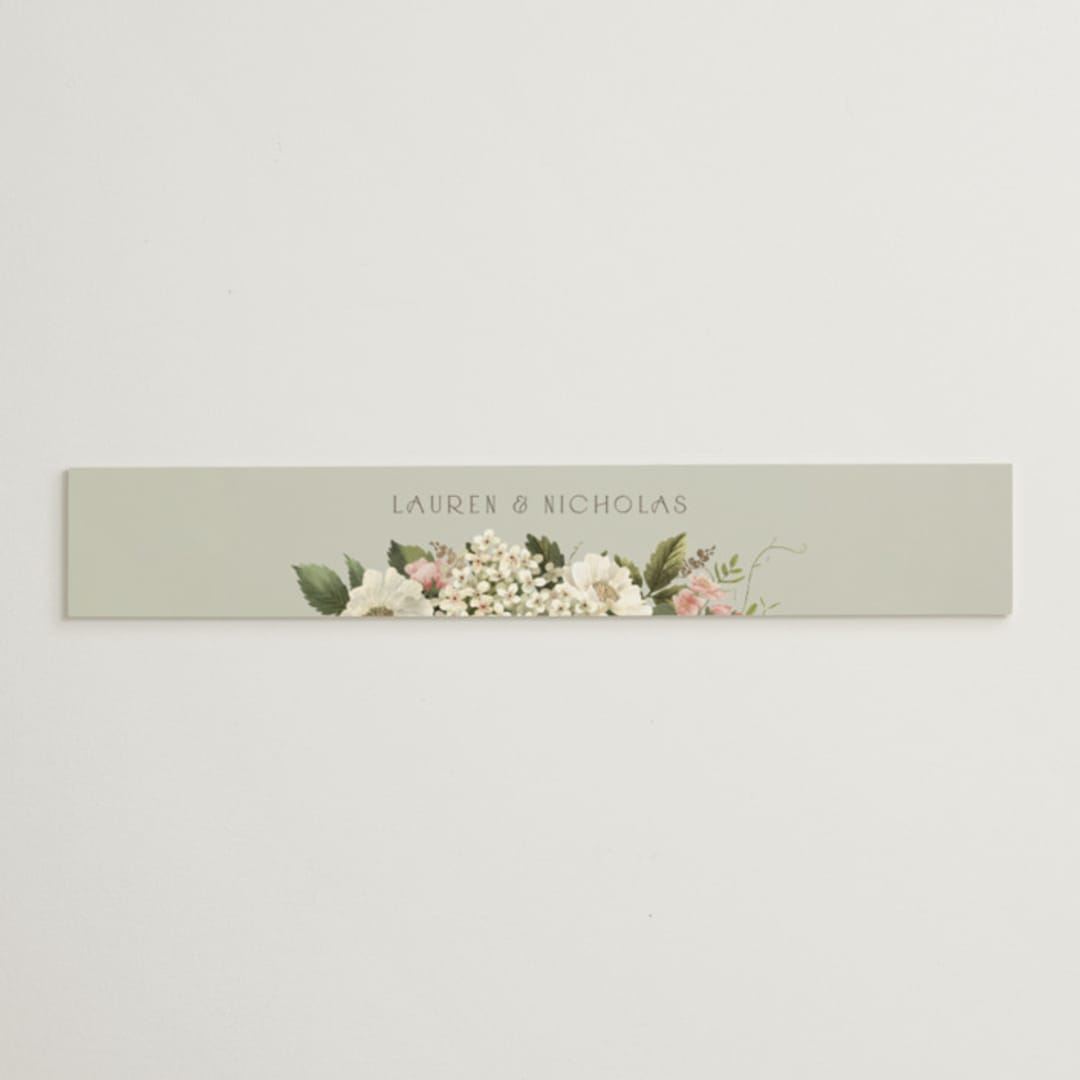 "Floral Tribute" - Belly Bands in Moss by Chris Griffith - Assembled with Invitation