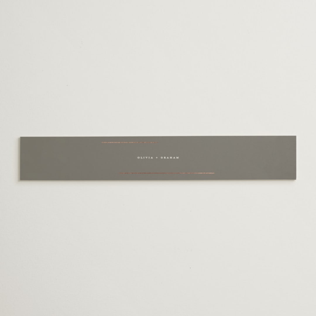 "Simple Lines" - Belly Bands in Snow by Michelle Taylor - Assembled with Invitation