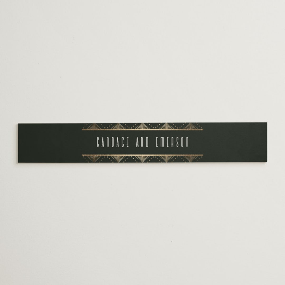 "Deco pattern" - Belly Bands in Onyx by Ana de Sousa - Assembled with Invitation