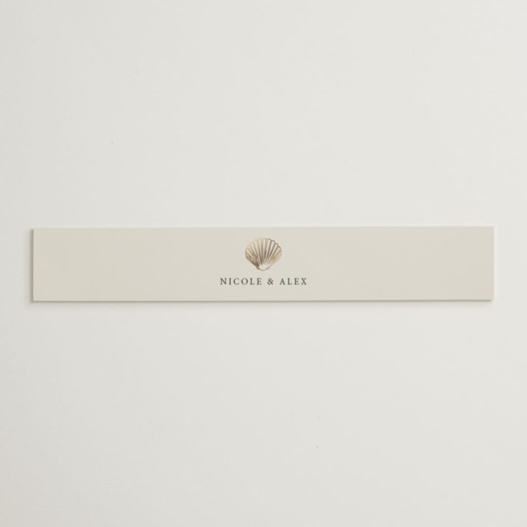 "Simple Seashell" - Belly Bands in Sand by Hannah Bowman - Assembled with Invitation
