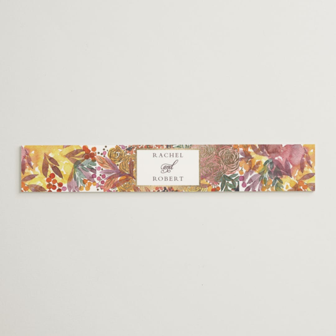 "Autumn flowers" - Belly Bands in Amber by Alexandra Dzh - Assembled with Invitation