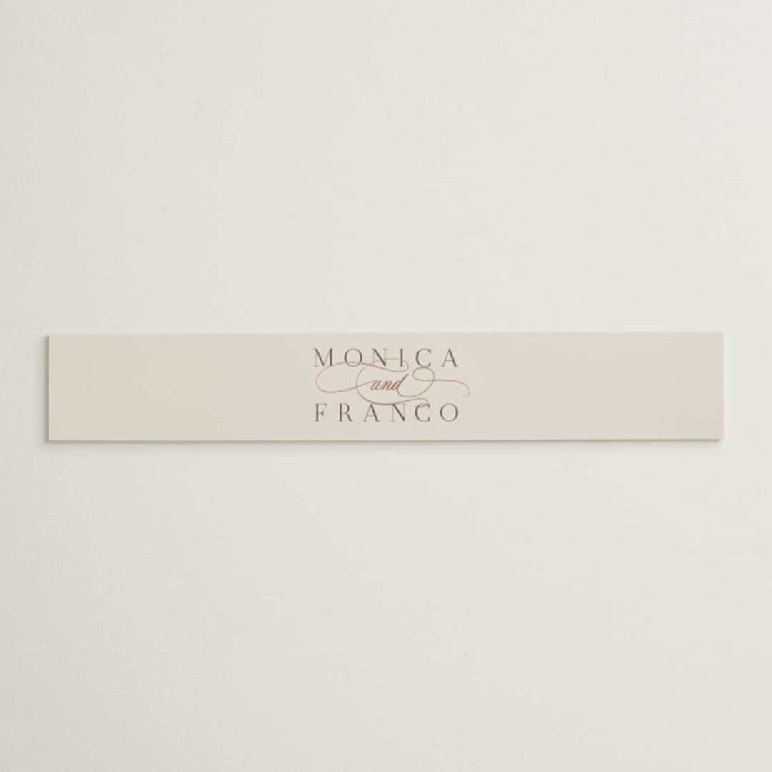 "And Centered" - Belly Bands in Cream by Hooray Creative - Assembled with Invitation