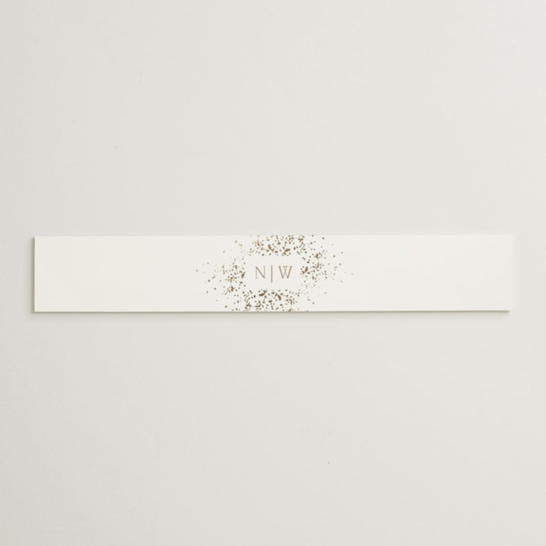"Effervescent" - Belly Bands in Dove by Meggy Masters - Assembled with Invitation
