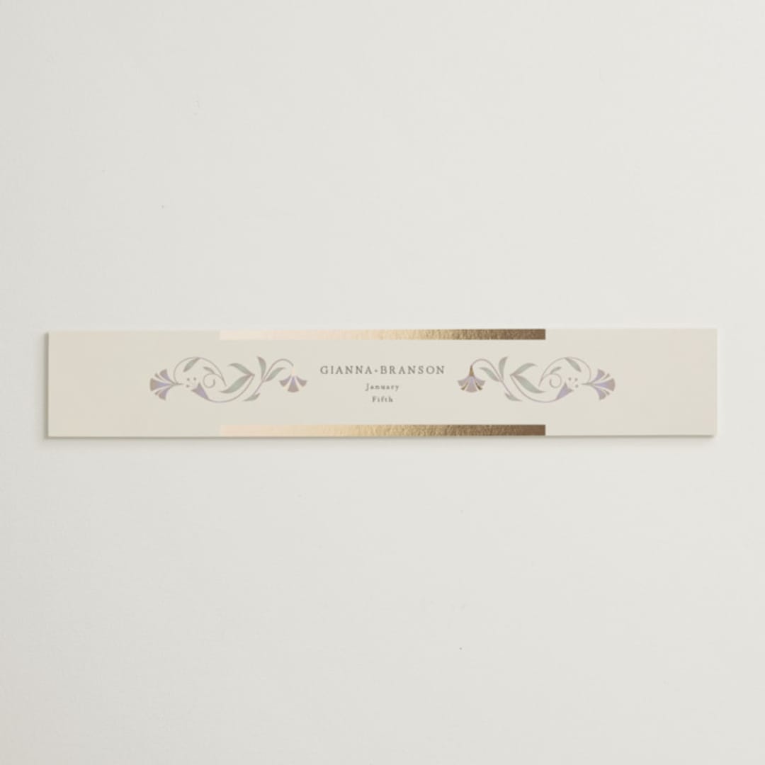 "Deco Nouveau" - Belly Bands in Vanilla by Lori Wemple - Assembled with Invitation