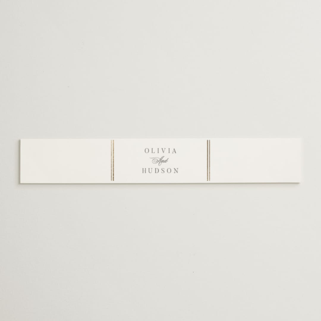 "Classic Elegance" - Belly Bands in Pearl by Nicole Walsh - Assembled with Invitation