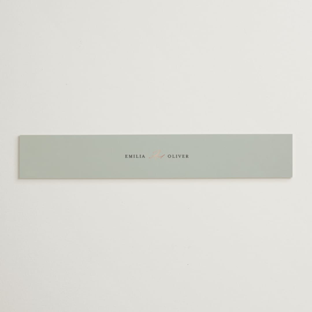 "Gilded Script" - Belly Bands in Sage by Angela Thompson - Assembled with Invitation