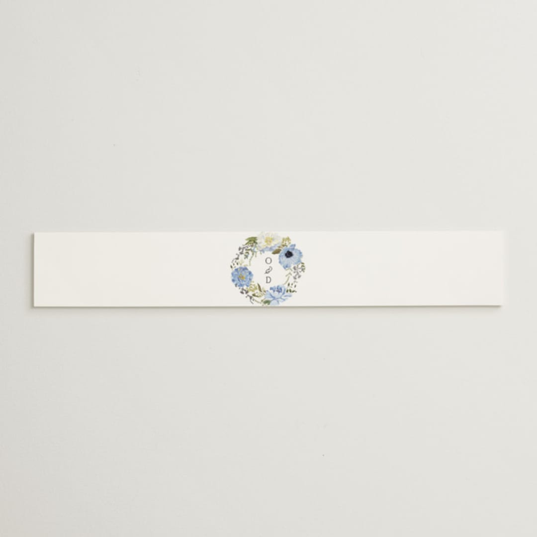 "Timeless Blooms" - Belly Bands in Azure by Susan Moyal - Assembled with Invitation