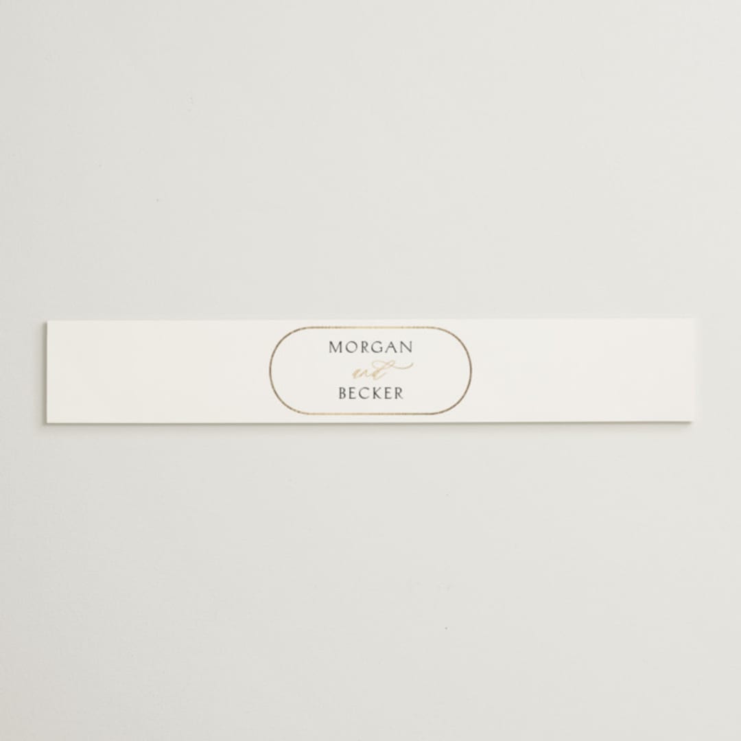 "Postcard" - Belly Bands in Snow by Kaydi Bishop - Assembled with Invitation