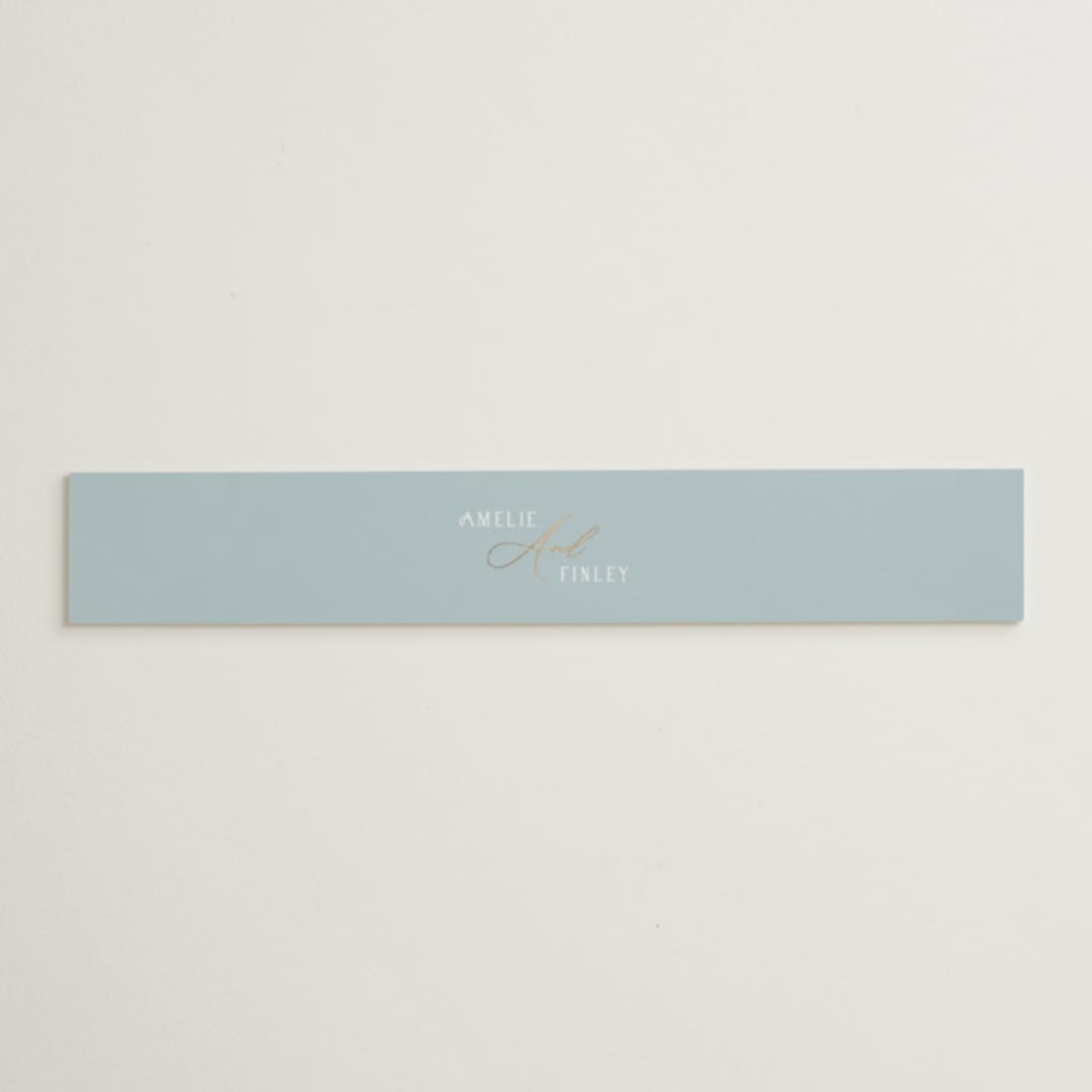 "Delicacy" - Belly Bands in Dusty Blue by Angela Thompson - Assembled with Invitation