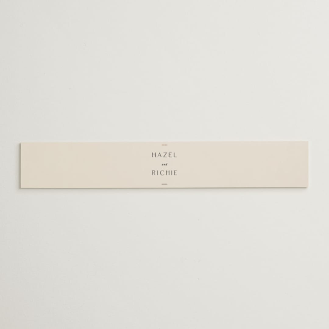 "Walnut" - Belly Bands in Linen by Blustery August - Assembled with Invitation