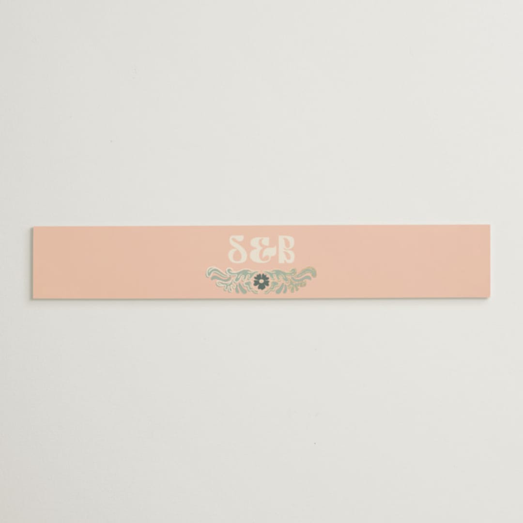 "Nouveau Frame" - Belly Bands in Sage by GeekInk Design - Assembled with Invitation