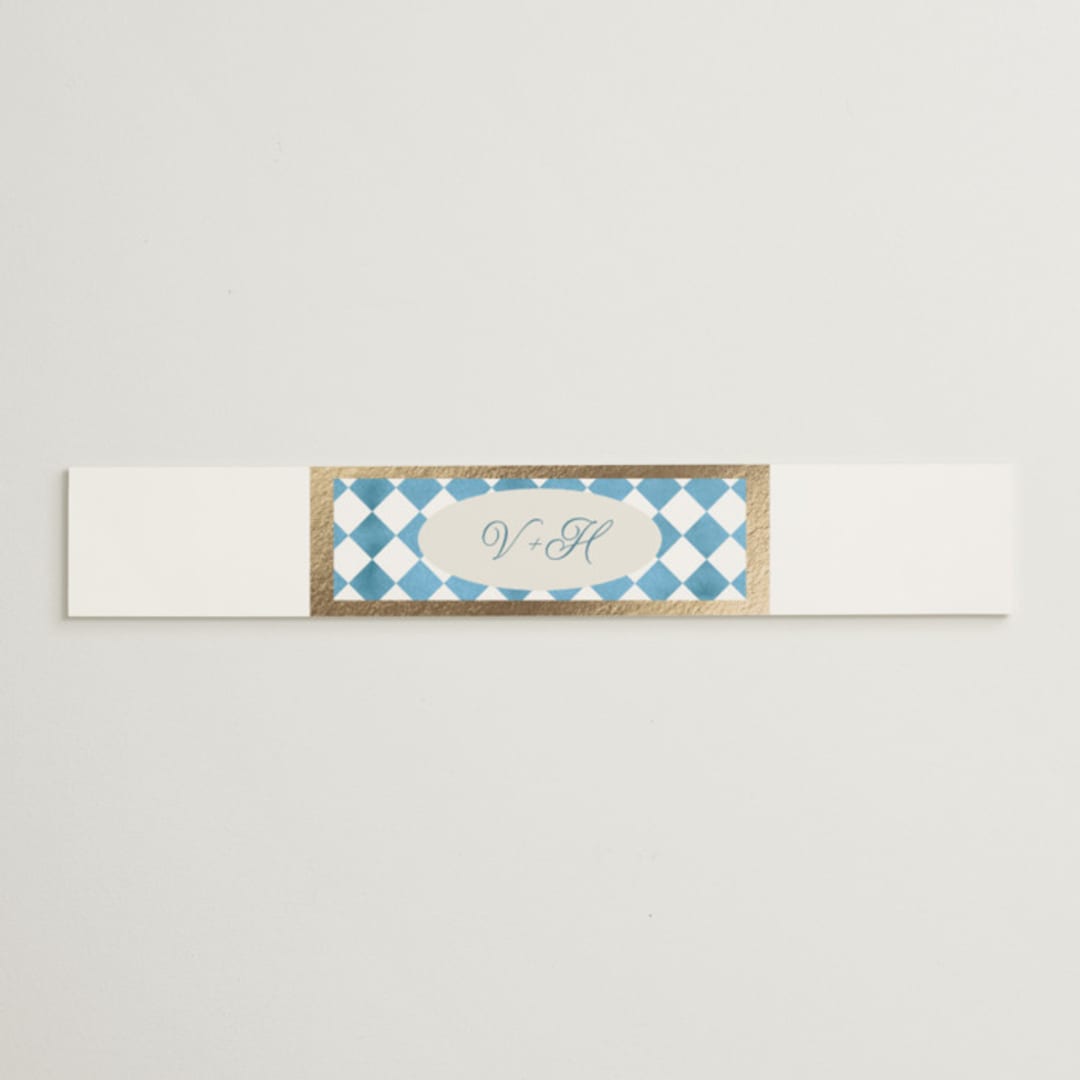 "Knightsbridge" - Belly Bands in Sky by Jackie Crawford - Assembled with Invitation