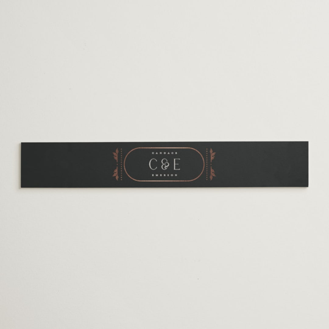 "Gilded nouveau frame" - Belly Bands in Onyx by Ana de Sousa - Assembled with Invitation