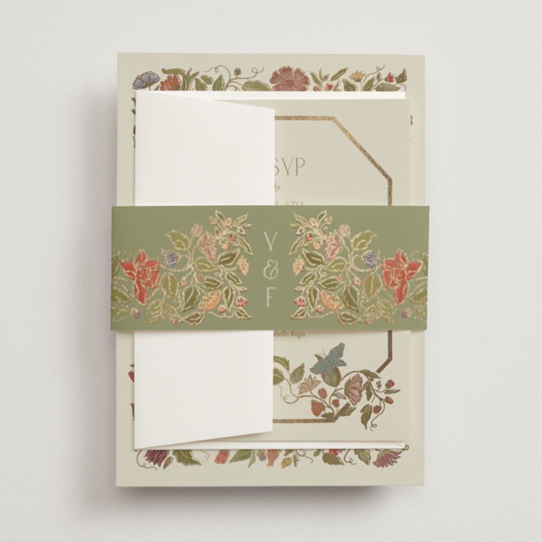 "Radiant Botany" - Belly Bands in Mint by Simona Camp - Assembled