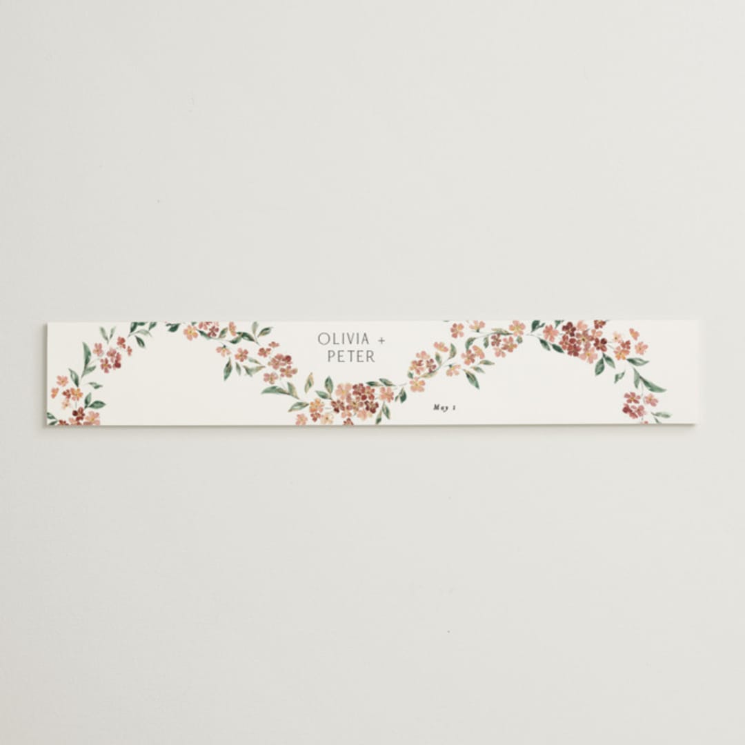 "Sweeping Vine" - Belly Bands in Dusty Rose by Itsy Belle Studio - Assembled with Invitation