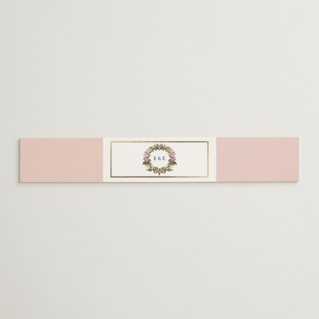 "Blooming Vine" - Belly Bands in Blush by Susan Moyal - Assembled with Invitation